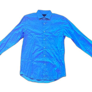 Ralph Lauren Black Label Blue Check Long Sleeve Button Up Shirt Men's Size 16